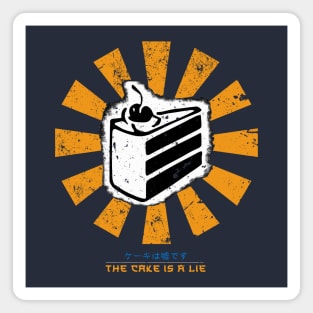 The Cake Is A Lie Retro Japanese Portal Magnet